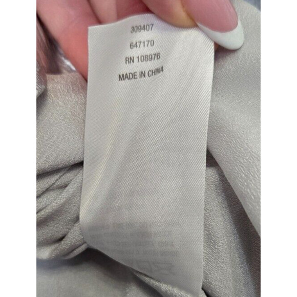 Metallic Bomber Jacket 14 Silver Hoodie Chromecore Rave Festival Futuristic Y2K - Picture 7 of 8